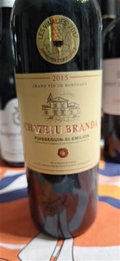 Bordeaux Puisseguin-saint-émilion Château Branda 2015