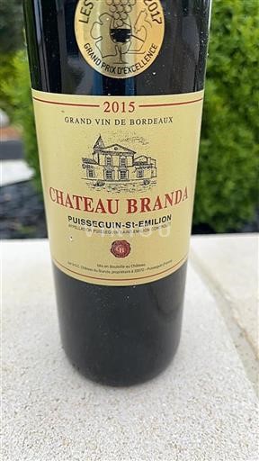 Bordeaux Puisseguin-Saint-Émilion Château Branda 2015