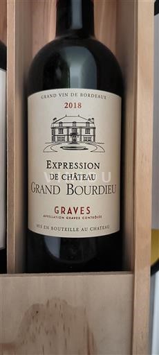 Bordeaux Graves Château Grand Bourdieu Expression de Château 2018