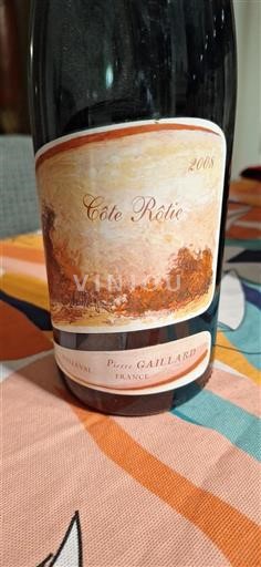 Vallée du Rhône Côte-rôtie Pierre Gaillard 2008
