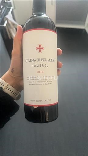 Bordeaux Pomerol Château Clos Bel Air 2016