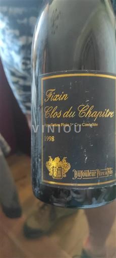 Burgund Fixin Premier Cru Dufouleur Père & Fils Clos du Chapitre 1998