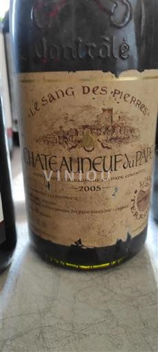 Údolí Rhôny Châteauneuf-du-Pape Le Sang Des Pierres 2005
