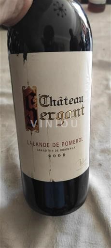 Bordeaux Lalande-de-pomerol Château Pergant 2009