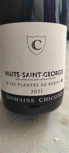 Bourgogne Nuits-Saint-Georges Domaine Chicotot Les Plantes au Baron 2021