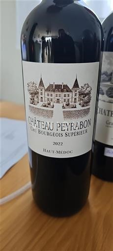 Bordeaux Haut-Médoc Cru Bourgeois Supérieur Château Peyrabon 2022