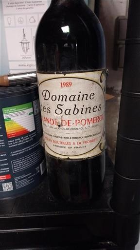 Bordeaux Lalande-de-Pomerol Domaine Des Sabines 1989