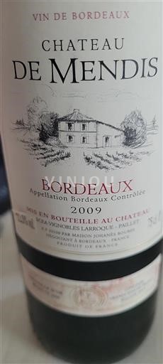 Bordeaux Château Mendis 2009