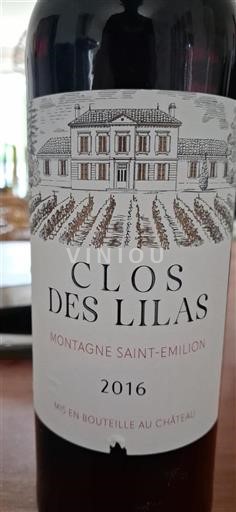 Bordeaux Montagne-Saint-Émilion Clos Des Lilas 2016