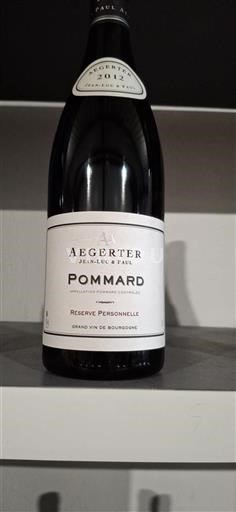 Bourgogne Pommard Aegerter Jeanluc & Paul Réserve Personnelle 2012