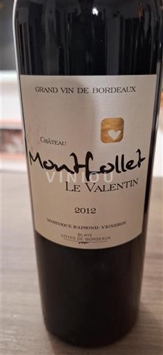 Bordeaux Blaye-côtes-de-bordeaux Château Montfollet Le Valentin 2012