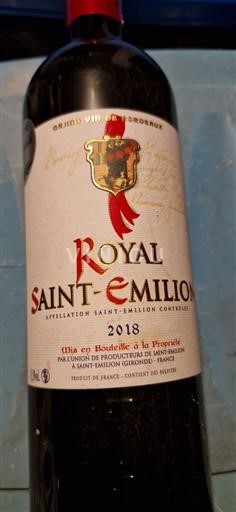 Bordeaux Saint-Émilion Union De Producteurs De Saintémilion Royal Saint-Emilion 2018