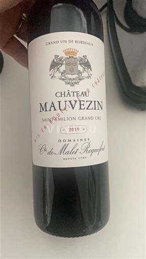 Bordeaux Saint-Émilion Grand Cru Château Mauvezin 2019