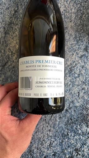 Burgundy Chablis Premier Cru Premier Cru Domaine Simonnetfebvre Mont%c3%a9e de Tonnerre 2017