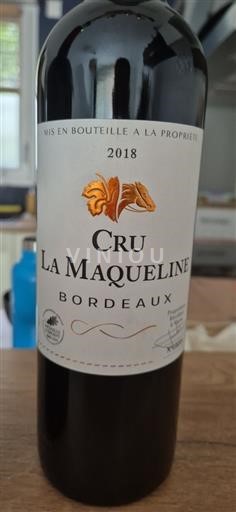 Bordeaux Cru La Maqueline 2018