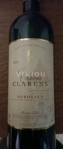 Bordeaux Château Clarens 2018