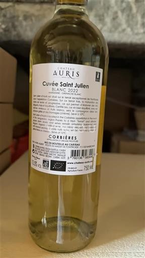 Languedoc Corbières Château Auris Saint Julien 2022