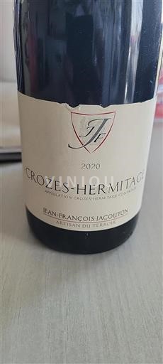 Vallée du Rhône Crozes-hermitage Jeanfrançois Jacouton 2020