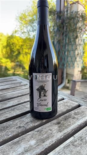 Vin Rouge sec Cuvée Vincent Clos Fougères 2020 France Alpes et pays Rhodaniens Collines rhodaniennes IGP