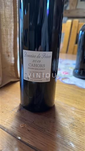 Sudoeste Cahors Domaine Prince 2019