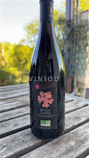 Vin Rouge sec Bilhou Chatus Clos Fougères 2021 France Alpes et pays Rhodaniens Collines rhodaniennes IGP