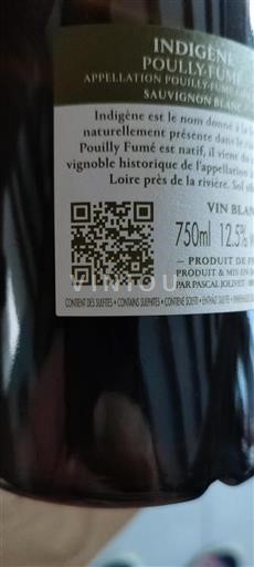 Vallée de la Loire Pouilly-fumé Pascal Jolivet Indigène Non Millésimé