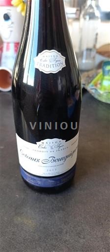 Vin Rouge sec Tradition Maison Colin Seguin 2017 France Bourgogne Coteaux bourguignons AOC
