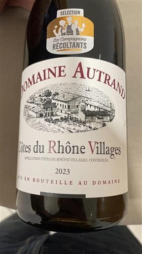 Valle del Rodano Côtes-du-rhône-villages Domaine Autrand 2023
