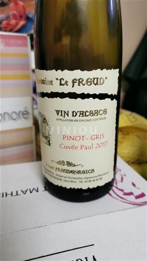 Alsace Unspecified Domaine Le Freud Paul 2017