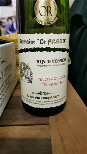 Alsace Unspecified Domaine Le Freud Tendance Sec 2018