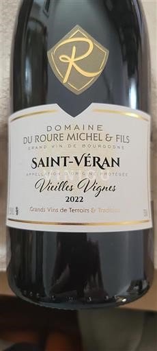 Borgoña Saint-Véran Grand Cru Domaine Roure Michel & Fils Vieilles Vignes 2022