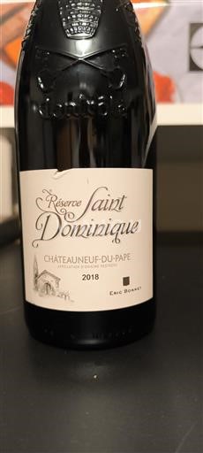 Rhônen laakso Châteauneuf-du-Pape Saint Dominique Réserve 2018