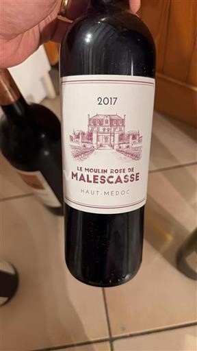 Bordeaux Haut-Médoc Château Malescasse Le Moulin Rose de Malescasse 2017