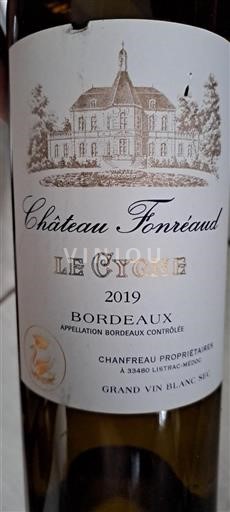 Bordeaux Château Fonreaud Le Cygne 2019