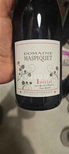 Vin Rouge sec Initial Domaine Maspiquet 2023 France Languedoc