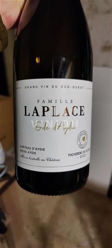 Sudoeste Pacherenc-du-vic-bilh Château Aydie Ode d'Aydie 2022