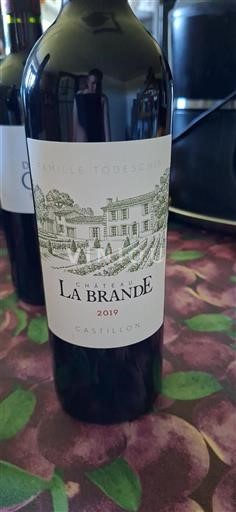 Bordeaux Castillon-côtes-de-bordeaux Château La Brande 2019