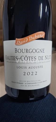Bourgogne Ospecificerad David Duband Louis Auguste 2022
