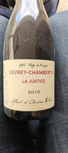 Borgoña Gevrey-Chambertin Gilbert Et Christine Felettig La Justice 2010