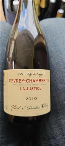 Borgogna Gevrey-Chambertin Gilbert Et Christine Felletig La Justice 2010