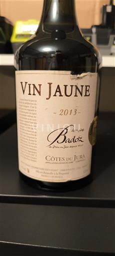 Jura Côtes du Jura Domaine Badoz Vin Jaune 2013