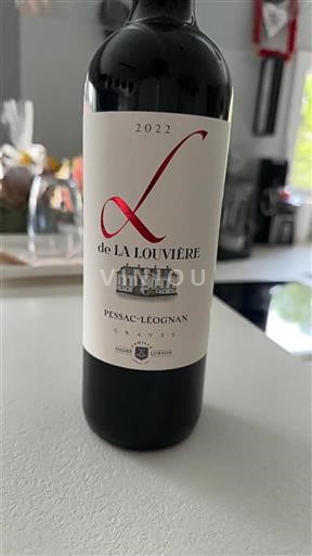 Bordeaux Pessac-Léognan Château La Louvière L de La Louvière 2022