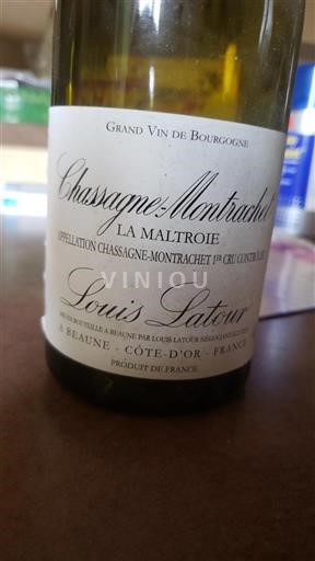 Vin Blanc sec La Maltoie Louis Latour Non millésimé France Bourgogne Chassagne-montrachet Premier Cru