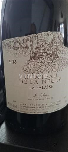 Languedoc La Clape Château La Negly La Falaise 2018