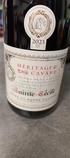 Rhônevallei Côtes-du-rhône-villages Héritage Cavare 2023