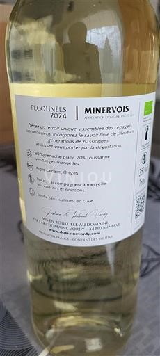Languedoc Minervois Vordy Pegounels 2024