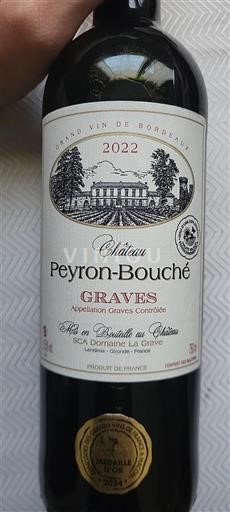Bordeaux Graves Château Peyronbouché 2022
