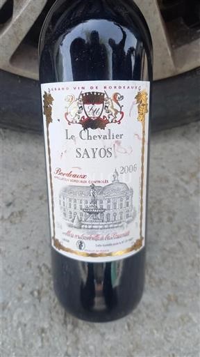 Bordeaux Le Chevalier Sayos 2006