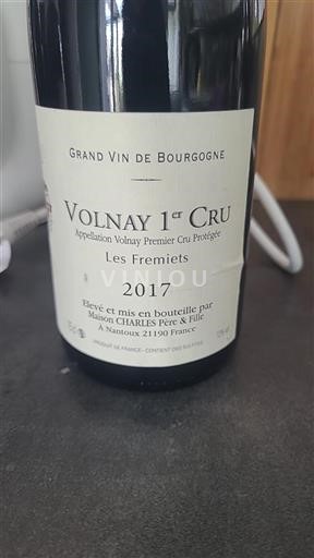 Borgogna Volnay Premier Cru Maison Charles Père & Fille Les Fremiets 2017