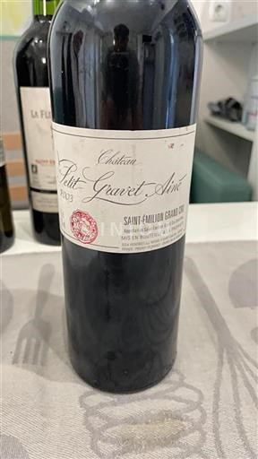 Bordeaux Saint-Émilion Grand Cru Grand Cru Petit Gravet Aîné 2003